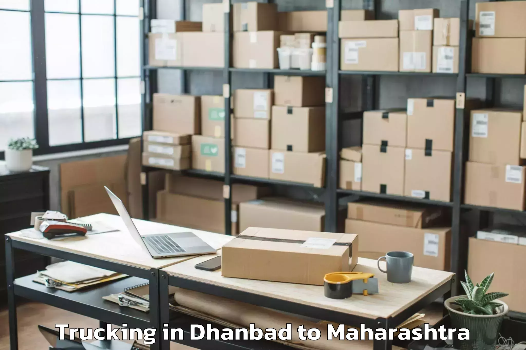 Book Dhanbad to Dharashiv Trucking Online